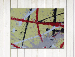 acrylic painting on canvas hira yellow
