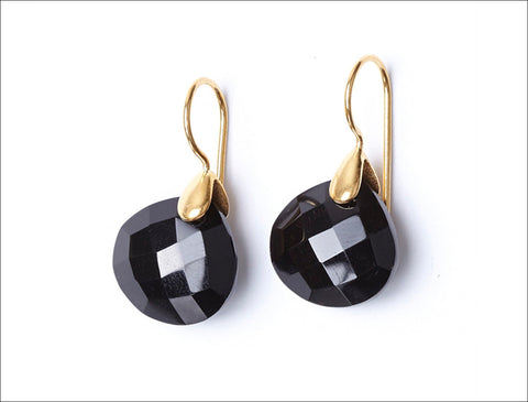Black Onyx Open Stone Earrings