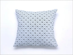 Black & White Origami Geometric Pillow