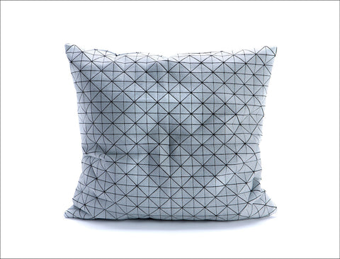 Black & White Origami Geometric Pillow
