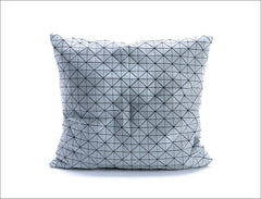 Black & White Origami Geometric Pillow