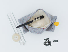 kapiza, danna kazir, blue-grey pencil case