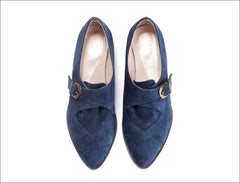 LAX Shoes navy blue criss cross