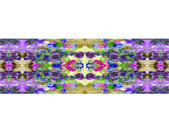Brown and Purple Floral Printed Scarf