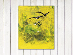 acrylic painting on canvas soaring