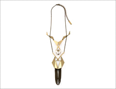 Dario's Cassandre Necklace Brass