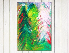 acrylic painting on canvas forrest