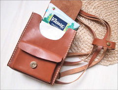 Personalized Leather Dog Backpack