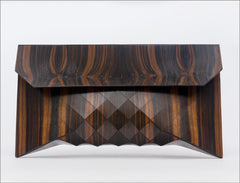 Handmade Ebony Wood Clutch