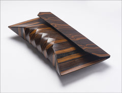 Handmade Ebony Wood Clutch