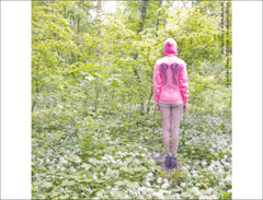 Pink Hoodie with Black Wings
