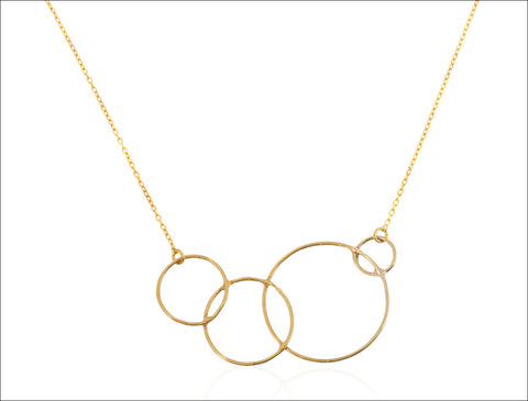 Gold Circle Necklace