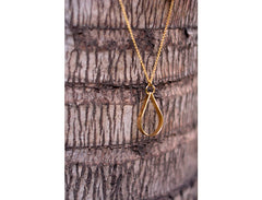 Gold Teardrop Necklace
