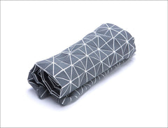 Grey Origami Geometric Pillow