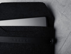 Handmade iPad Mini Envelope Sleeve - Black