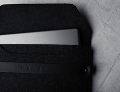 Handmade iPad Envelope Sleeve - Black