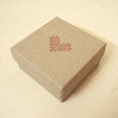 Hand-Stitched Heart Necklace