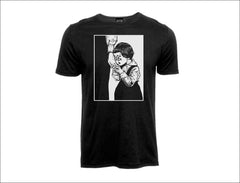 black and white tshirt pilpeled