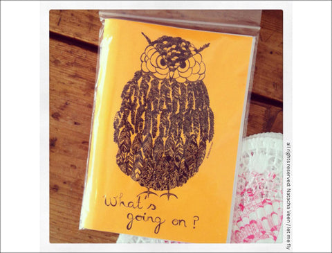 Orange Owl Notebook