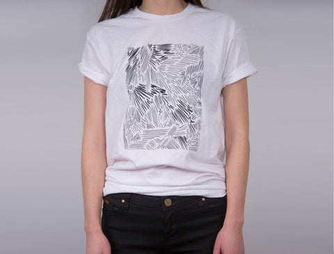 Raices Black + White Graphic T-Shirt with Jimojunk Art