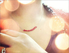 Red Heart Stone Necklace