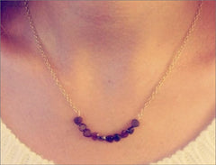 Red Heart Stone Necklace