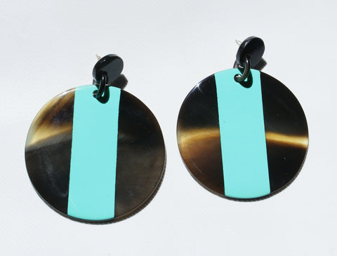 Round Earrings - Turquoise