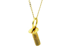 Screw You Pendant (Gold Vermeil)