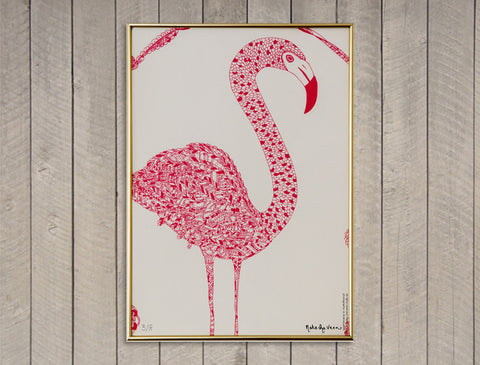 Flamingo Screen Print