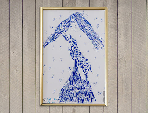 Woman Totem Animal Screen Print