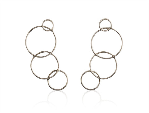 Silver Circle Earrings