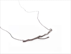 Silver Tree Branch Necklace