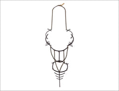 Simone Necklace Black and Brass