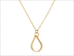 Gold Teardrop Necklace