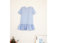 Solid Sky Amish Dress