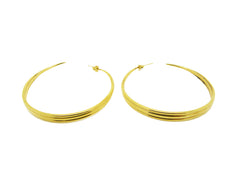 Spike Hoops (Gold Vermeil)