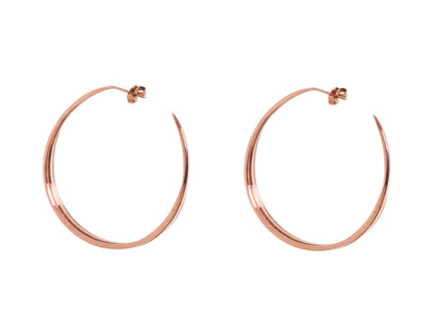 Spike Hoops (Rose-Gold Vermeil)