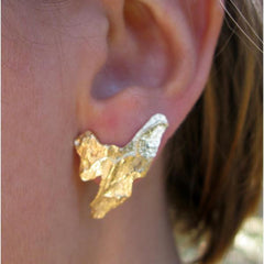 Statement Gold-filled Stud Earrings