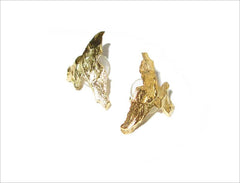 Statement gold filled stud earrings