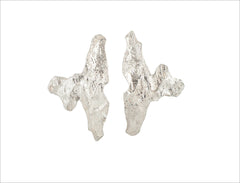 Statement Silver Stud Earrings