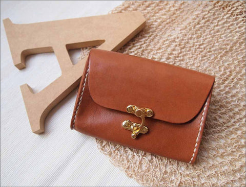 Handstitched Personalized Leather Wallet