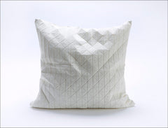 White Origami Geometric Pillow
