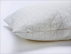 White Origami Geometric Pillow